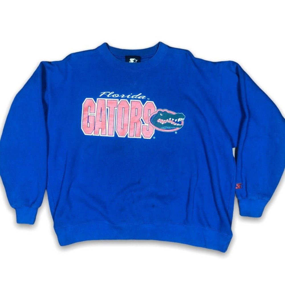 Starter Unisex Crew Neck Blue Sweatshirt Size L